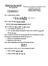 Đề khảo sát chất lượng đầu năm năm học 2015  2016 môn thi Toán- Khối 10